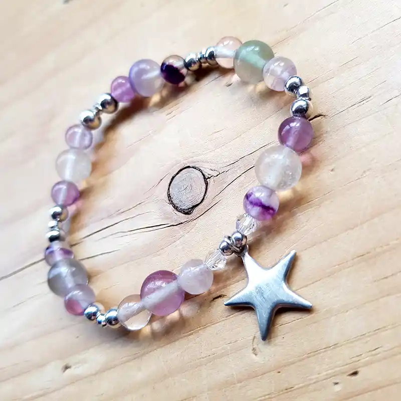 Fluorite star bracelet